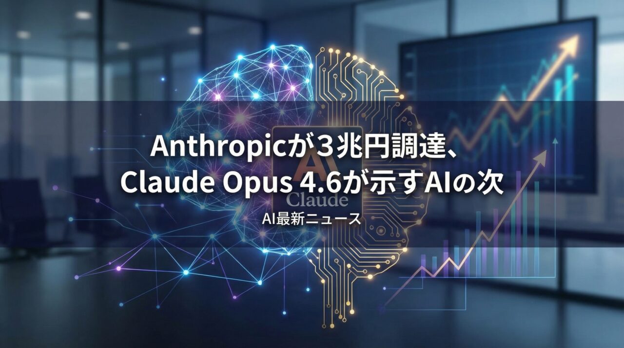 Anthropicが3兆円調達、Claude Opus 4.6が示す「AIの次」── 中小企業