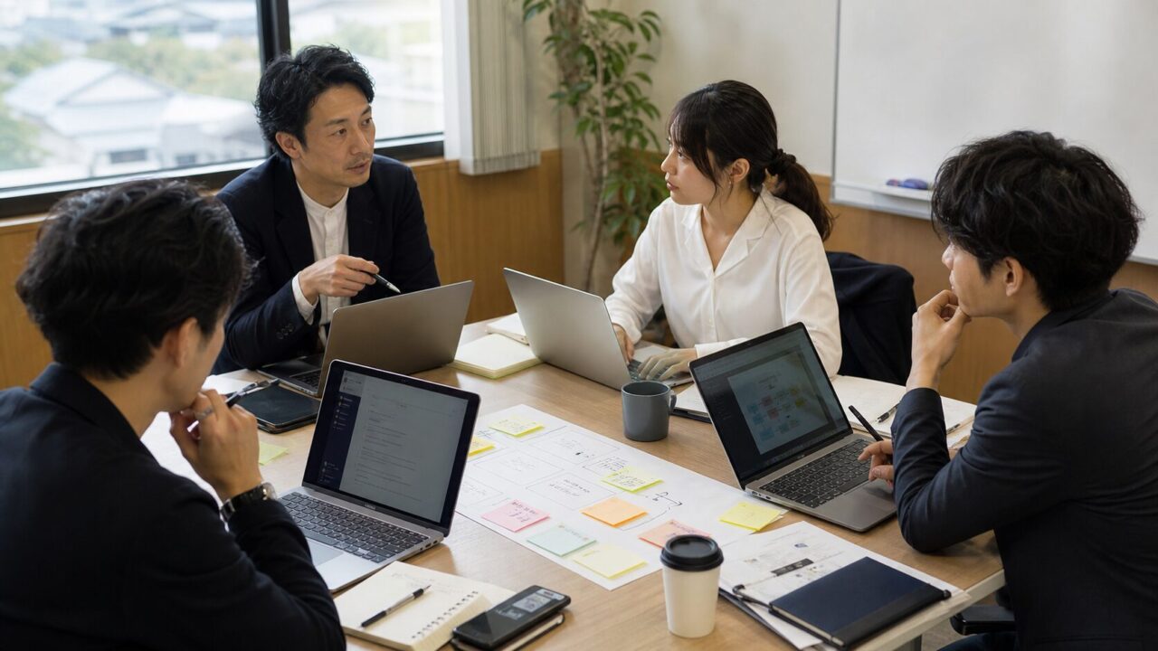 会社でChatGPTを個人利用から業務運用へ移すイメージ